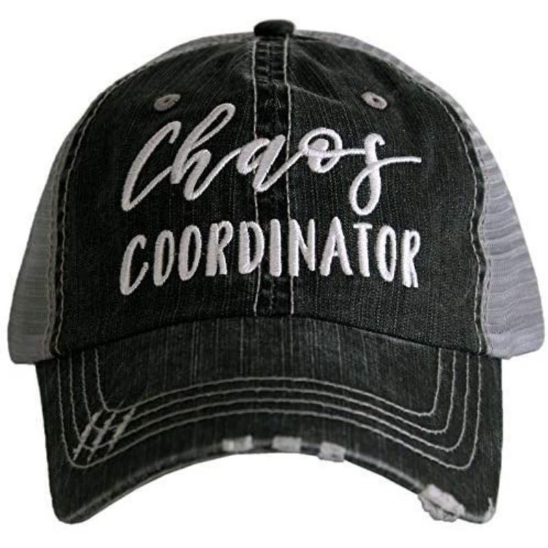 KATYDID Chaos Coordinator Baseball Cap - Trucker Hat for Women - Stylish Cute Ball Cap (Grey) - Image 1